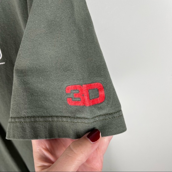 Third Day Y2K Logo Army Green Short Sleeve T-Shirt - Picture 4 of 7